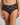 Model wears Lace Sculpt Full Brief in BLACK. On body front view