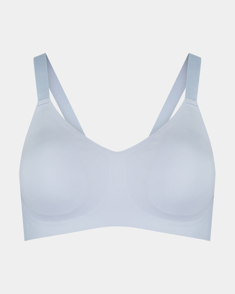Comfit Collection Wire Free Bra in SKYWAY. Flat lay front view