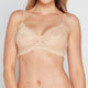 Model wears My Fit Lace Bralette in FRAPPE. On body front view