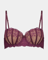 Sofia Contour Bra in FIG. Flat lay front view