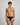 Bamboo Mens Brief in BLACK. Flat lay back view