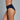 Model wears Body Cotton High Cut Brief Twin Pack in SALSA/DARK SAPPHIRE. On body side view