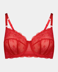 Sofia Underwire Bra in BITTERSWEET. Flat lay front view