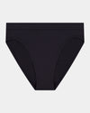 Seamless Soft High Cut Brief in BLACK. Flat lay front view