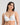 Model wears Embrace Contour Bra in WHITE. On body front view