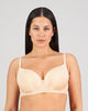 Model wears Bendon Body Contour Bra in LATTE. On body front view