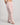 Model wears Cosy Flannel Long PJ Pant in ROSE MINI GINGHAM. On body side view