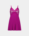 Siesta Chemise in FANTASY FUCHSIA. Flat lay front view
