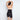 Model wears Medium Control High Waisted Shaper Short in BLACK. On body back view