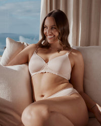 Bendon Nurture Maternity Bra in LATTE. Feature shot