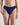 Model wears Body Cotton High Cut Brief in Medieval Blue. On body front view