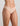 Model wears Extra-Ordinary Bikini in LATTE. On body side view