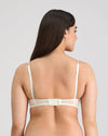 Model wears Sofia Contour Bra in CAMEO. On body back view