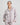 Model wears Cosy Flannel Long Sleeve Pj Top in PINK-A-BOO. On body front view