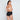 Model wears Medium Control Full Brief in BLACK. On body back view