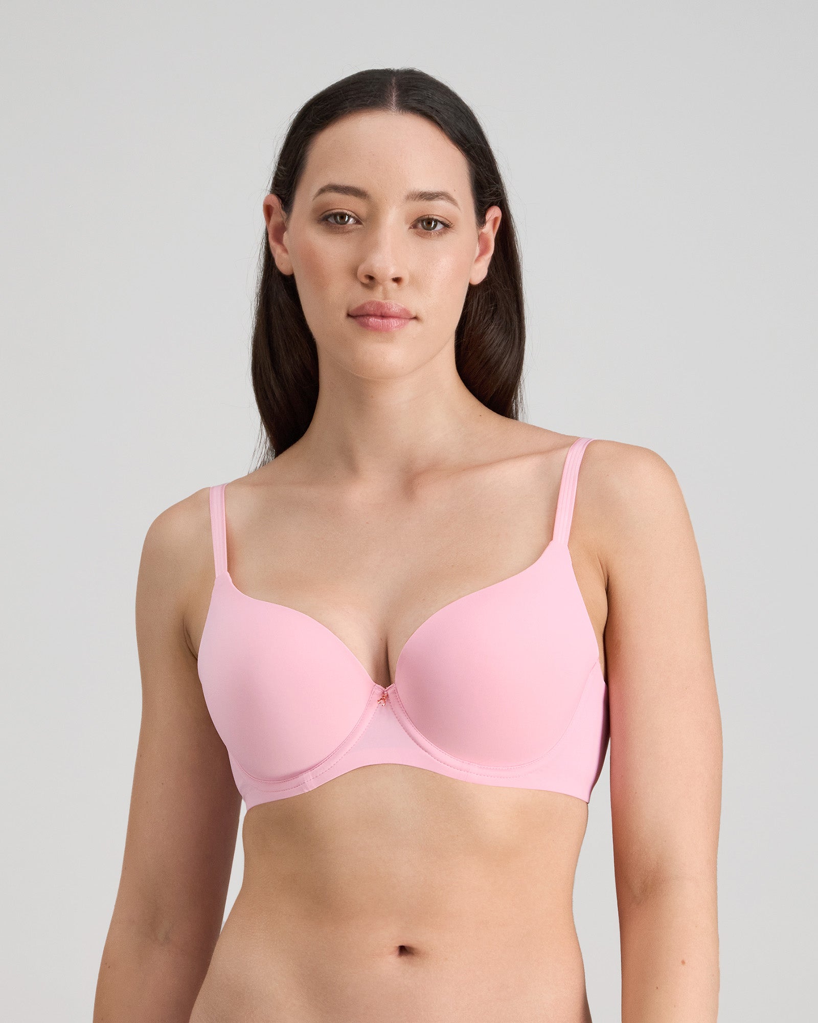 Model wears Sculpt Contour Bra in FAIRY TALE. On body front view