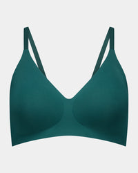 Comfit Collection Wire Free Bra in RAIN FOREST. Flat lay front view
