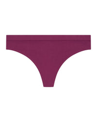 Seamless Soft Thong in FIG. Flat lay front view