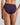 Model wears Body Cotton Bikini in PURPLE VELVET. On body back view