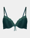 Alessandra Contour Bra in RAIN FOREST. Flat lay front view