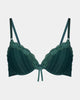 Alessandra Contour Bra in RAIN FOREST. Flat lay front view