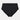 No Show Full Brief in BLACK. Flat lay front view
