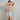 Model wears Cotton Stretch Mens Trunk in BLUE FOG STRIPE. On body front view