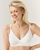 Comfit Collection Wire Free Bra in WHITE. Feature shot