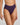 Model wears Body Cotton High Cut Brief in PURPLE VELVET. On body side view