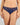 Model wears Eternal Bikini in Medieval Blue. On body front view