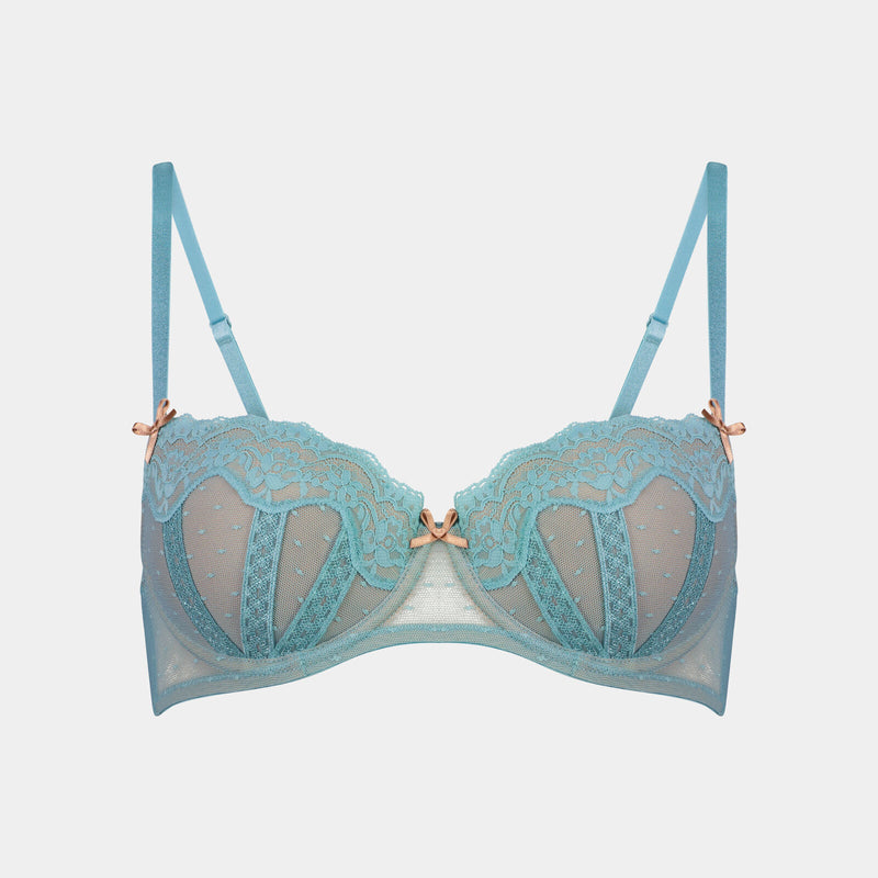 Giselle Contour Bra in PORCELAIN/TUSCANY. Flat lay front view