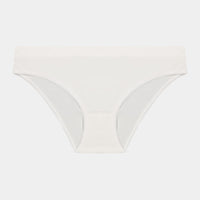 Seamless Bikini in WHITE. Flat lay front view