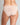 Model wears Au Naturel High Cut Brief in LATTE. On body back view