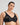 Model wears Classic Underwire Underwire Bra in BLACK. On body side view
