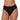 Model wears Body Cotton High Cut Brief in BLACK. On body front view