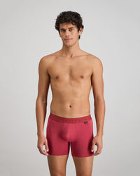 Bamboo Mens Trunk in GARNET. Feature shot