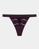 Palmer Thong in PLUM PERFECT. Flat lay front view