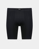 Sports Man Mens Trunk in BLACK. Flat lay front view