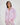 Model wears Dolce Long Pj in PINK MARLE. On body front view