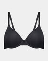 Comfit Collection Contour Bra in BLACK. Flat lay front view