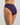 Model wears Body Cotton Bikini in PURPLE VELVET. On body side view
