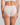 Shivani High Waisted Brief in SUGAR. Flat lay back view