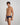 Cotton Stretch Mens Brief in PEACOAT PINSTRIPE. Flat lay back view
