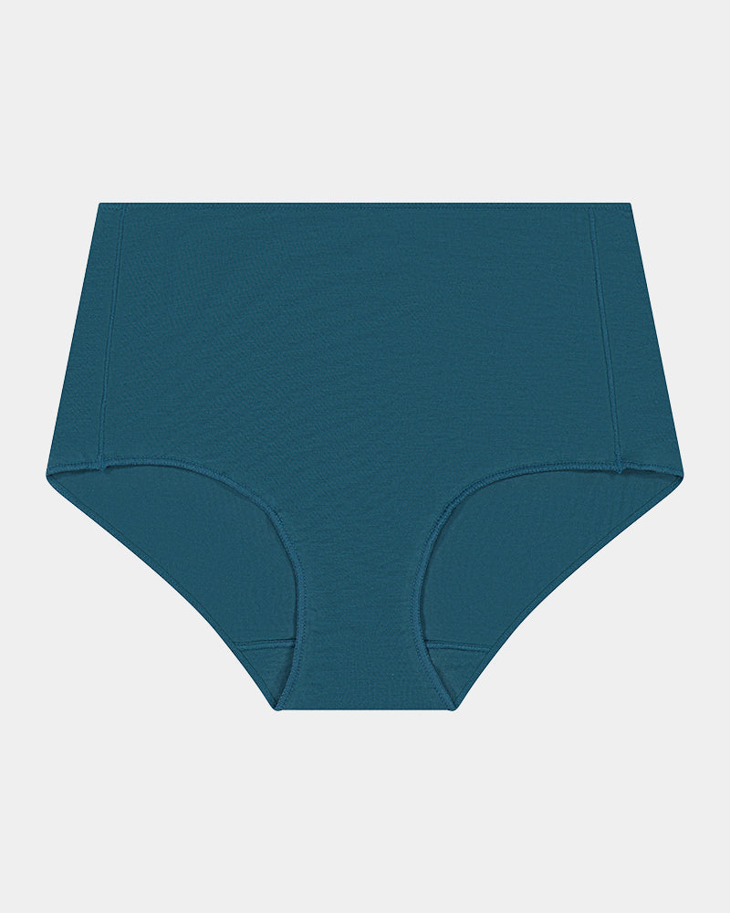 Au Naturel Full Brief in MEDITERRANEA. Flat lay front view
