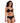 Model wears Tara Midi in BLACK. On body back view