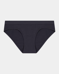 Seamless Soft Bikini in BLACK. Flat lay front view