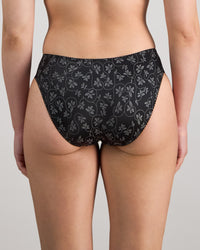 Model wears Yvette Bikini in BLACK. On body back view