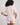 Model wears Belle Bamboo Short Pj Set in PALE LILAC/FIG. On body back view