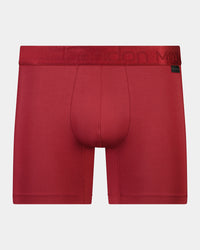 Bamboo Mens Trunk in BIKING RED. Flat lay front view