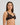 Model wears Lace Impact Underwire Bra in BLACK. On body side view